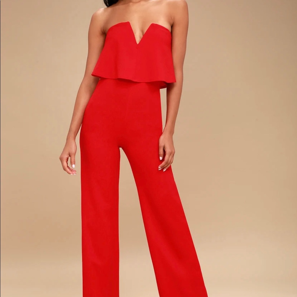 Red jumpsuit